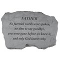 Kay Berry Inc Kay Berry- Inc. 97920 Father-No Farewell Words Were Spoken - Memorial - 16 Inches x 10.5 Inches x 1.5 Inches 97920